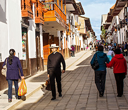 Walk in the center of the city of Chachapoyas